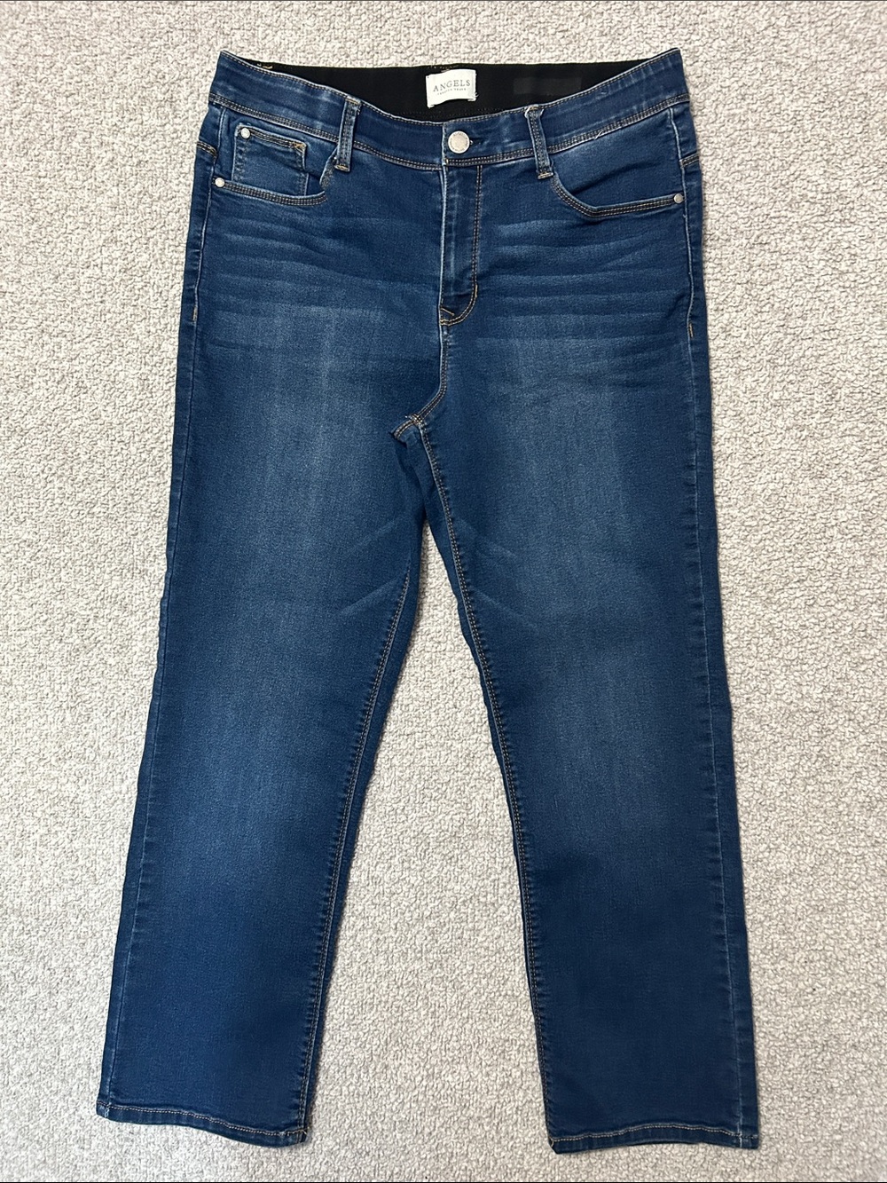 Angels Forever Young Jeans Size 14 Blue Indigo Straight Jeans